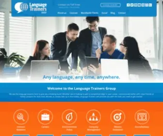 Languagetrainersgroup.com(Spanish, German, French and many other language courses) Screenshot