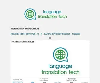 Languagetranslationtech.com(Language Translation Tech) Screenshot