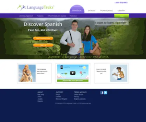 Languagetreks.com(Languagetreks) Screenshot