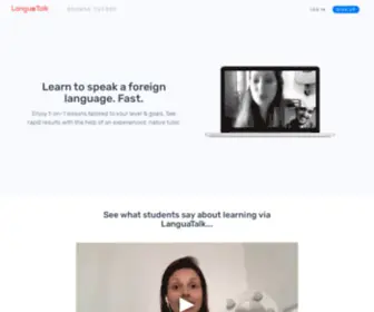 Languatalk.com(Find The Best Online Language Tutors For 1) Screenshot