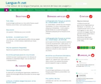 Langue-FR.net(Par amour de la langue française) Screenshot