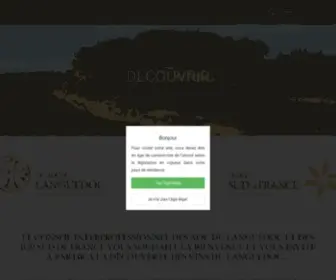 Languedoc-Wines.com(Les Vins AOC du Languedoc et IGP Sud de France) Screenshot