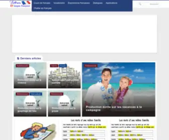 Languefr.net(Apprendre français en ligne) Screenshot