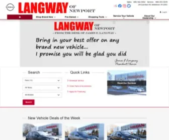 Langwaynissanofnewport.com(Langway Nissan of Newport) Screenshot