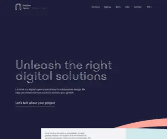 Laniche.com(Unleash the right digital solutions) Screenshot