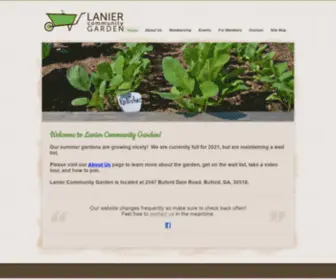 Laniercommunitygarden.org(Lanier Community Garden) Screenshot