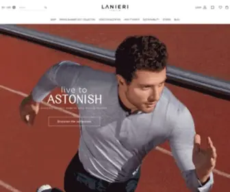 Lanieri.com(Abiti, camicie e abbigliamento su misura per uomo Made in Italy) Screenshot