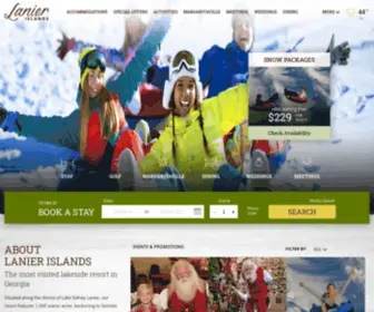 Lanierislands.com(Lanier Islands) Screenshot