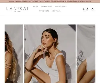 Lanikailabel.com(Ethically & Sustainably made swimwear) Screenshot