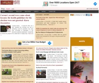 Lankaenews.com(LEN) Screenshot