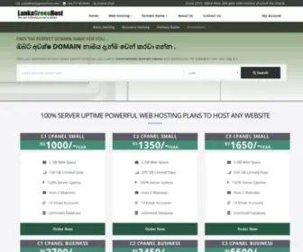 Lankagreenhost.com(Sri Lanka Web Hosting & LK Domain Names) Screenshot