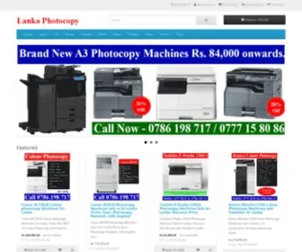 Lankaphotocopymachines.com(Photocopy Machines Sri Lanka) Screenshot