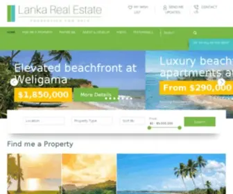 Lankarealestate.com(Lanka Real Estate) Screenshot