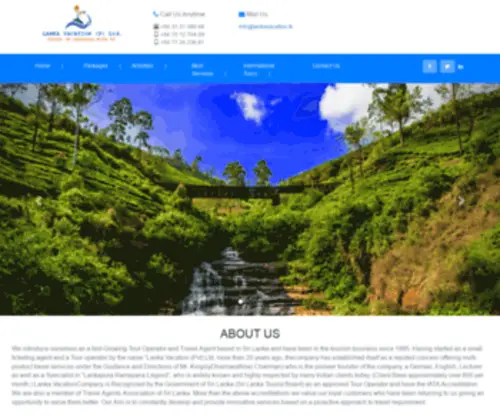 Lankavacation.lk(Lanka Vacations) Screenshot