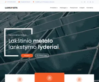 Lankmeta.lt(Metalo profiliai ir metalo konstrukcijos) Screenshot