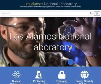 Lanl.gov(Los Alamos National Lab) Screenshot
