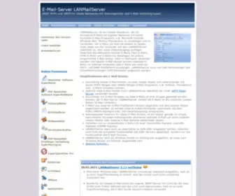 Lanmailserver.de(LANMailServer, E-Mail-Server für lokale Netzwerke POP3 IMAP4 IMAP mit Autoresponder, SMTP Relay Server, E-Mail-Verteilergruppen, Alternative zu AVM KEN) Screenshot