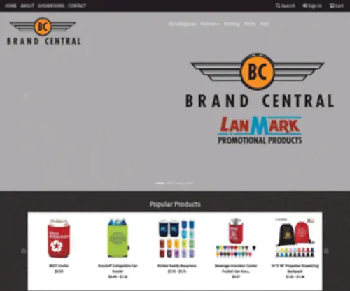 Lanmarkproductions.com(Brand Central) Screenshot