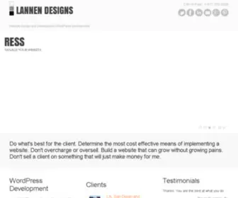 Lannendesigns.com(Website design) Screenshot