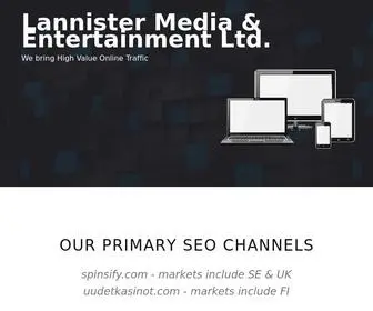 Lannistermedia.com(Lannister Media Ltd) Screenshot