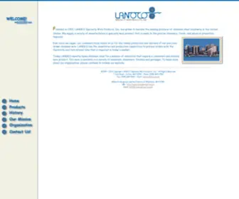 Lanoco.com(LANOCO Specialty Wire Products) Screenshot