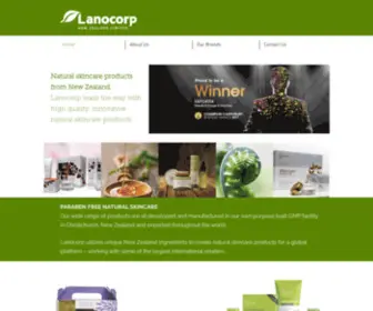 Lanocorp.co.nz(Lanocorp New Zealand Leading Skincare Company) Screenshot