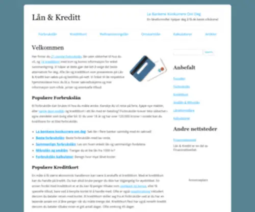 Lanogkreditt.com(Lån & Kreditt) Screenshot