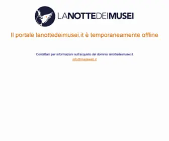 Lanottedeimusei.it(Notte) Screenshot