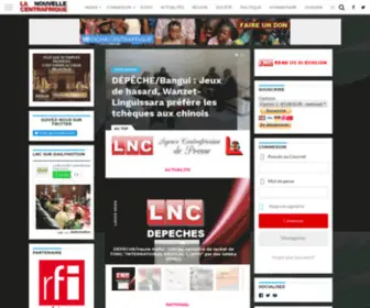 Lanouvellecentrafrique.info(La Nouvelle Centrafrique) Screenshot