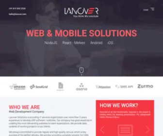 Lanover.com(Creative Mobile & Web Solutions) Screenshot