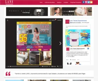 Lans.com.mx(Tienda Departamental Lans) Screenshot