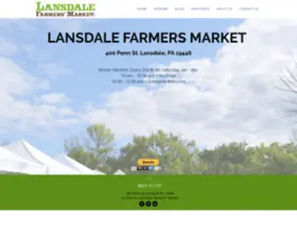 Lansdalefarmersmarket.org(Our mission) Screenshot
