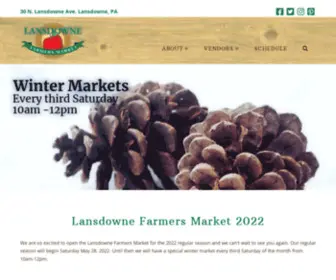 Lansdownefarmersmarket.com(Lansdowne Farmers Market) Screenshot