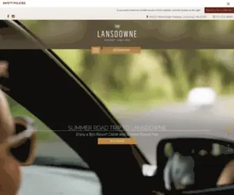 Lansdowneresort.com(Lansdowne Resort) Screenshot