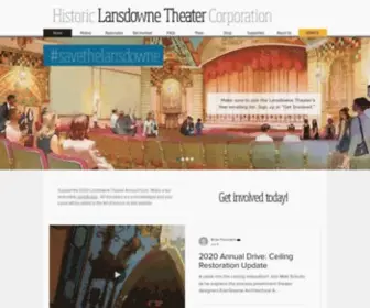 Lansdownetheater.org(Historic Lansdowne Theater Corporation) Screenshot