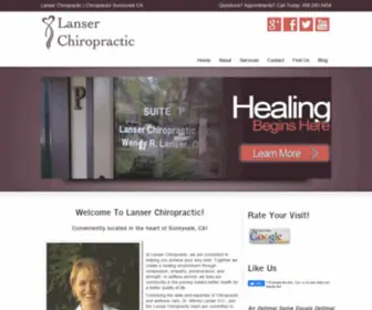 Lanserchiropractic.com(Chiropractors Sunnyvale CA) Screenshot