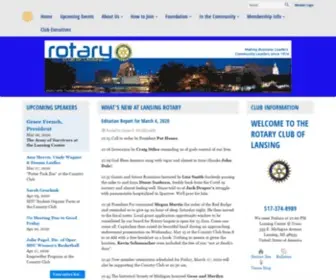 Lansingrotary.org(Rotary Club of Lansing) Screenshot