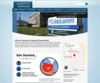 Lansingsurgical.com(Lansing Surgical Associates) Screenshot