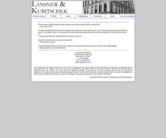 Lanskub.com(Lansner & Kubitschek) Screenshot