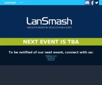 Lansmash.com(Video gaming events) Screenshot