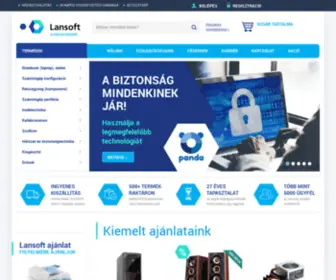 Lansoft.hu(Informatikai webáruház) Screenshot