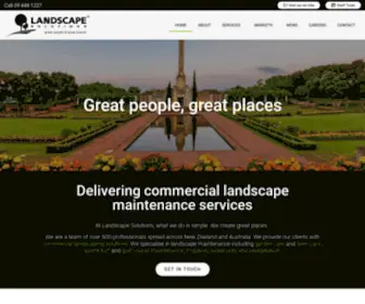 Lansol.co.nz(Commercial Landscape Maintenance & Lawn Care) Screenshot