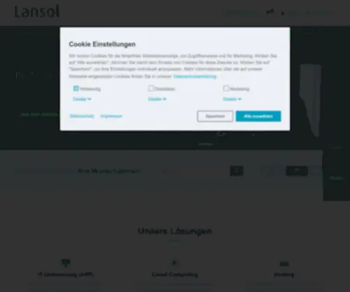 Lansol.de(Professionelle Cloud) Screenshot