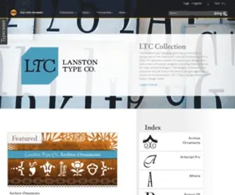 Lanstontype.com(Lanston Type Collection) Screenshot