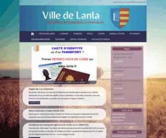 Lanta.fr(Mairie de Lanta) Screenshot