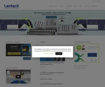 Lantechcom.eu(Pioneering Industrial and IP Networks) Screenshot