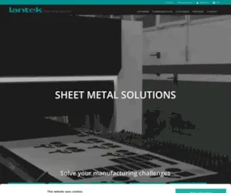 Lanteksms.com(Sheet Metal Software) Screenshot