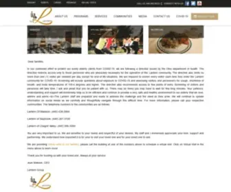 Lanternlifestyle.com(Ohio's Leading Senior Care and Assisted Living Communities) Screenshot