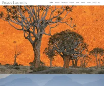 Lanting.com(Nature Photography by National Geographic Photographer Frans Lanting) Screenshot