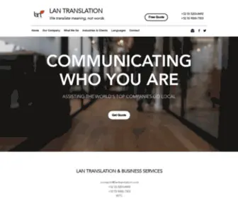 Lantranslation.com(LAN TRANSLATION) Screenshot